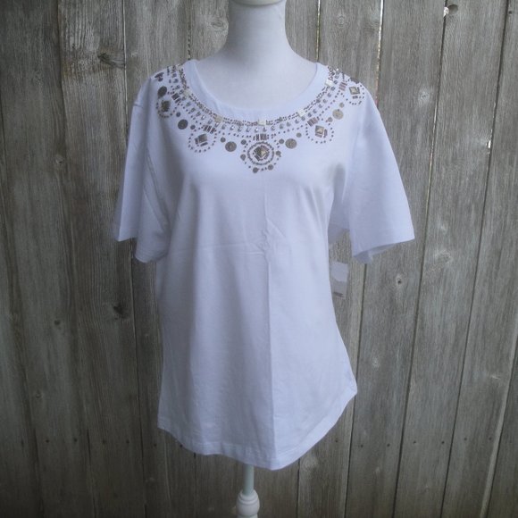 Princess Cruises Tops - Top Shop Exclusively-Princess Cruises Bohemian Style Knit T-Shirt White XL NEW